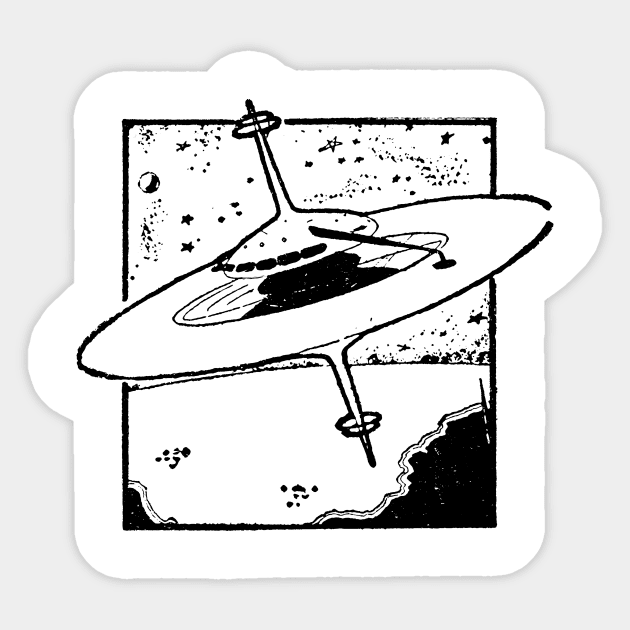 UFO 2 Sticker by Megatrip